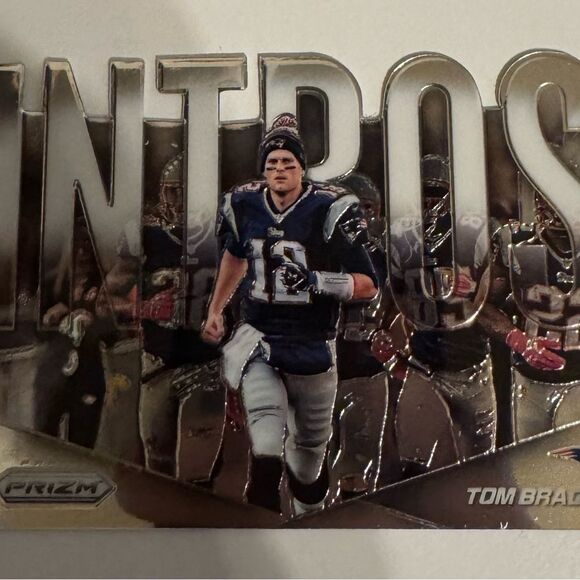 Panini Prizm Trading Card - Blue and Silver Tom Brady INTROS MINT CONDITION die - Picture 1 of 5